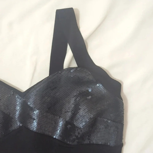 Express Sleeveless Bodycon Mini Dress, Color Black Size S/P - Picture 5 of 13